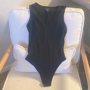 a new day black v neck body suit